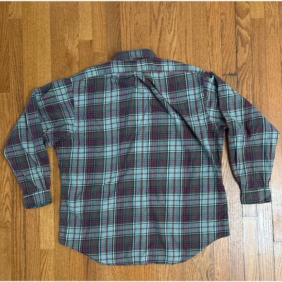 Polo Ralph Lauren Green Red Black Plaid Men's Long Sleeve Button Up Shirt- XL - Picture 4 of 6